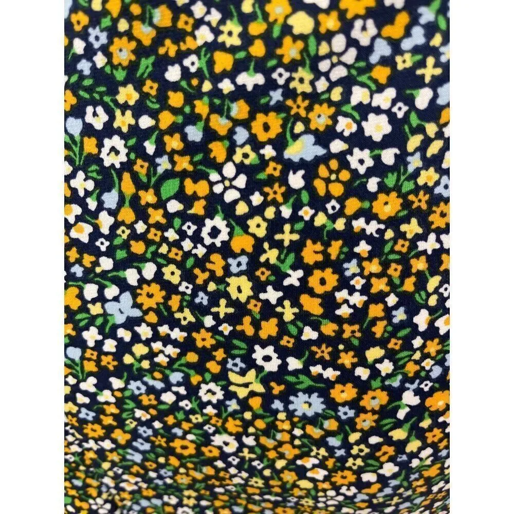 Michael Kors Quinn Women Floral Crisscross Neckline Sleeveless Mini Dress Size M